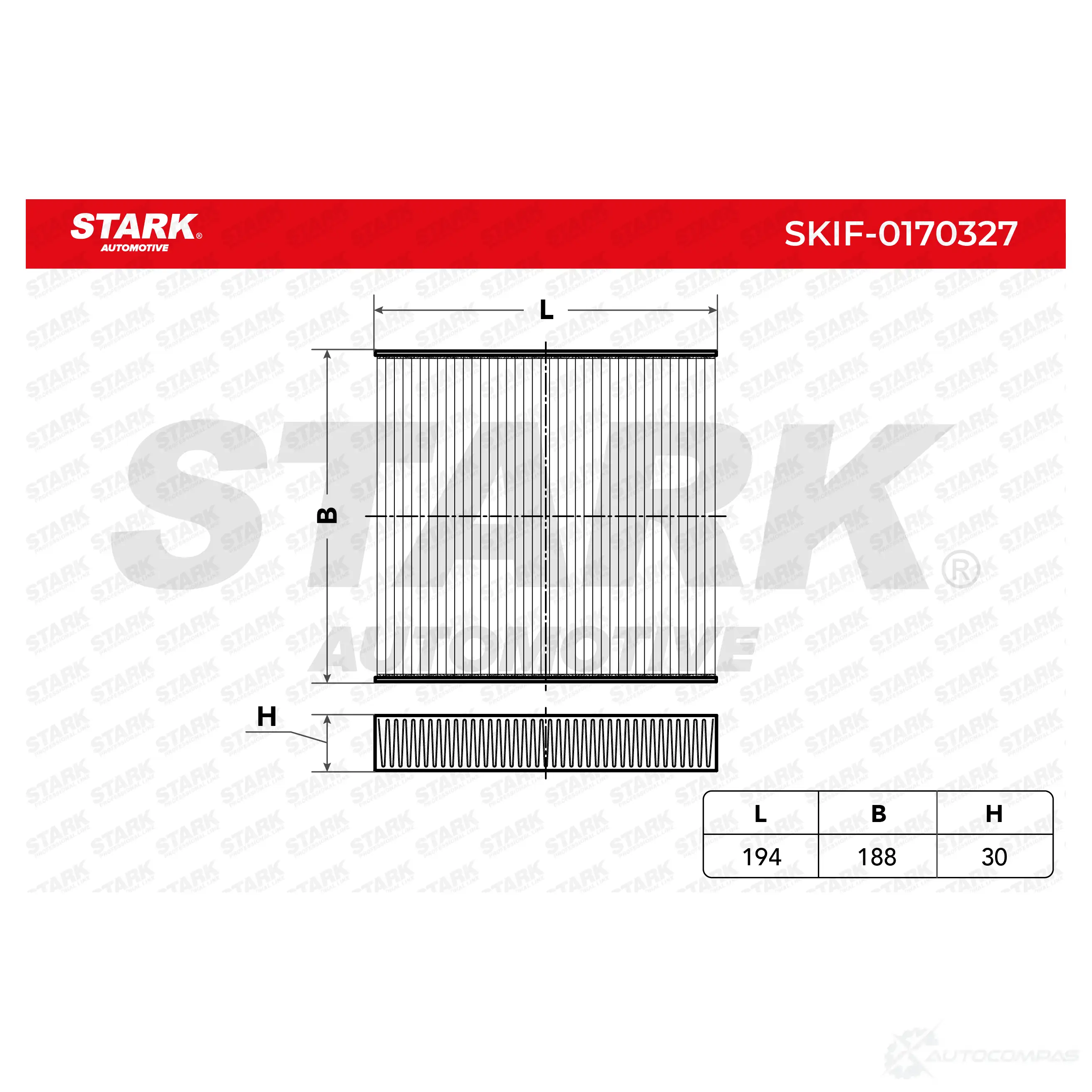 Салонный фильтр STARK 1438020438 skif0170327 1W5Q06 Q изображение 0