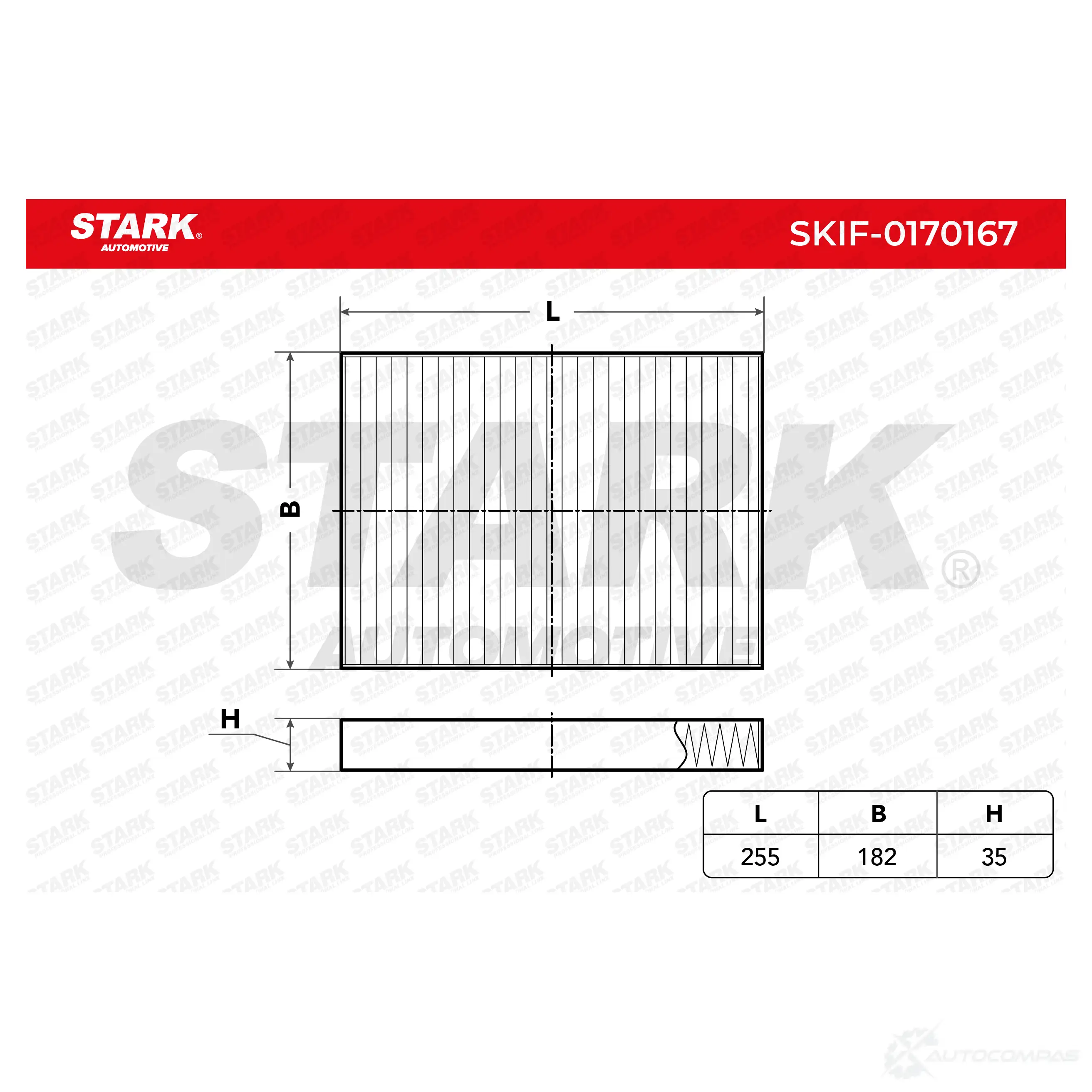 Салонный фильтр STARK 1438020935 skif0170167 000F V изображение 0