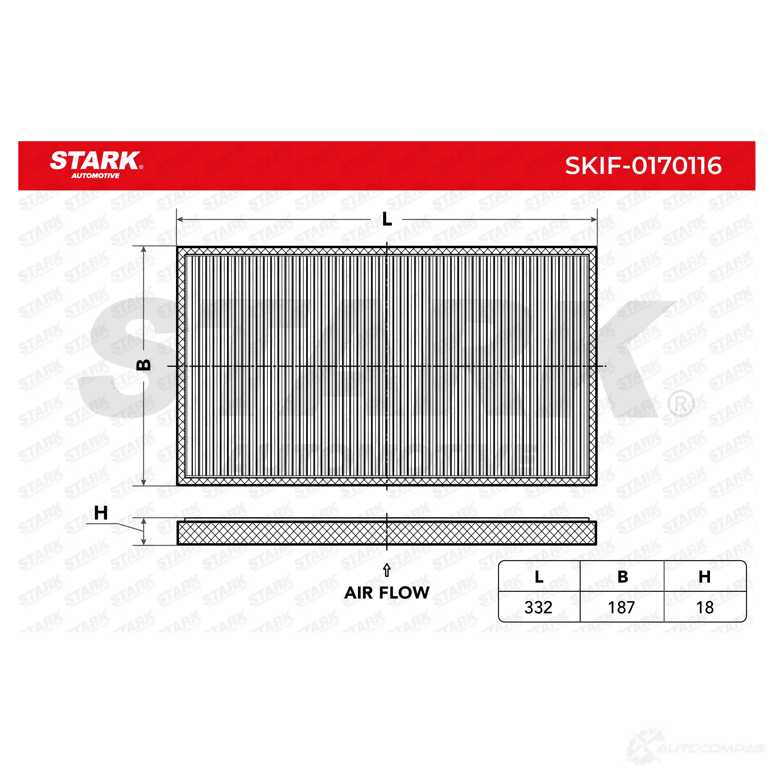 Салонный фильтр STARK skif0170116 79DX1 NL 1438020617 изображение 1