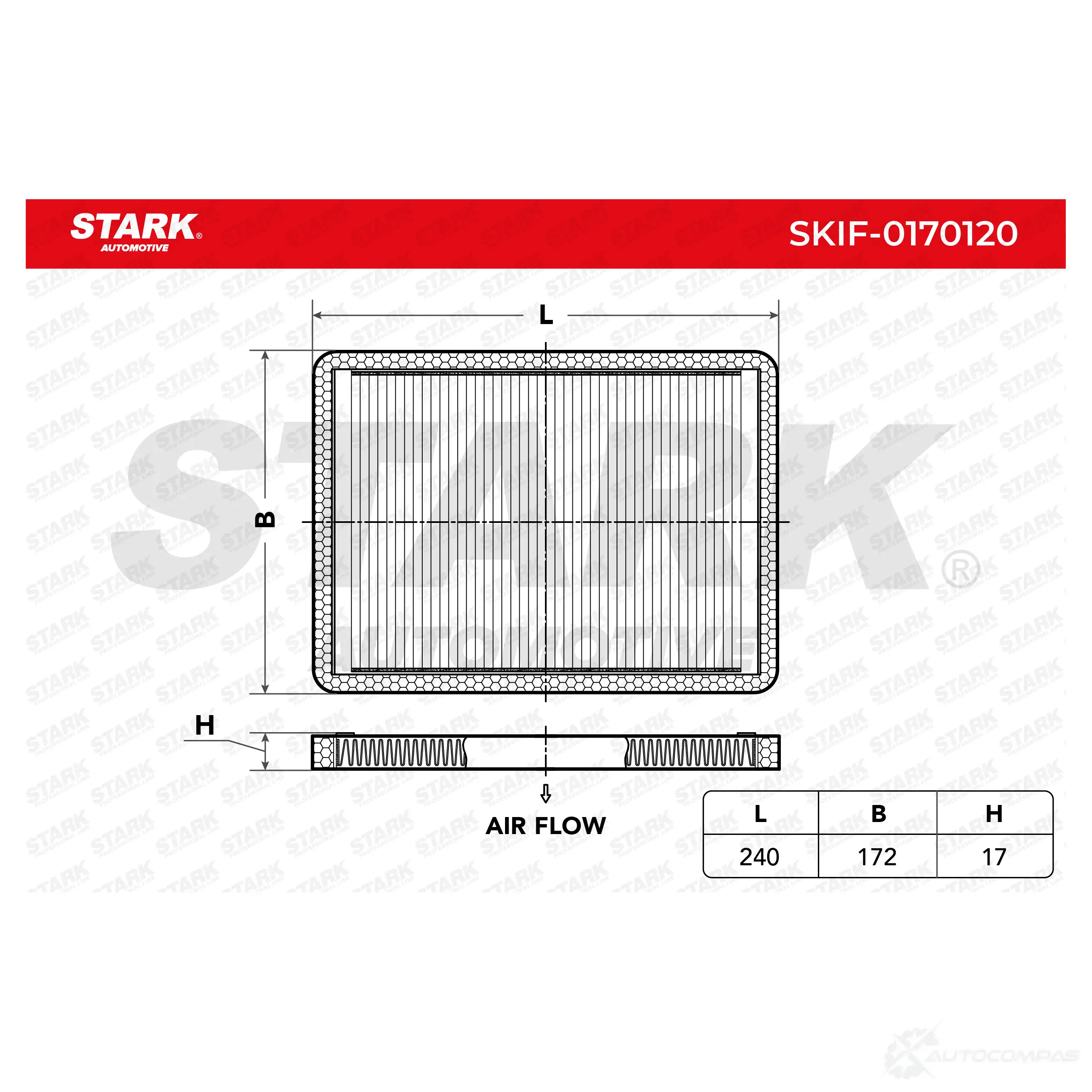Салонный фильтр STARK skif0170120 6 BTRC 1438020851 изображение 0