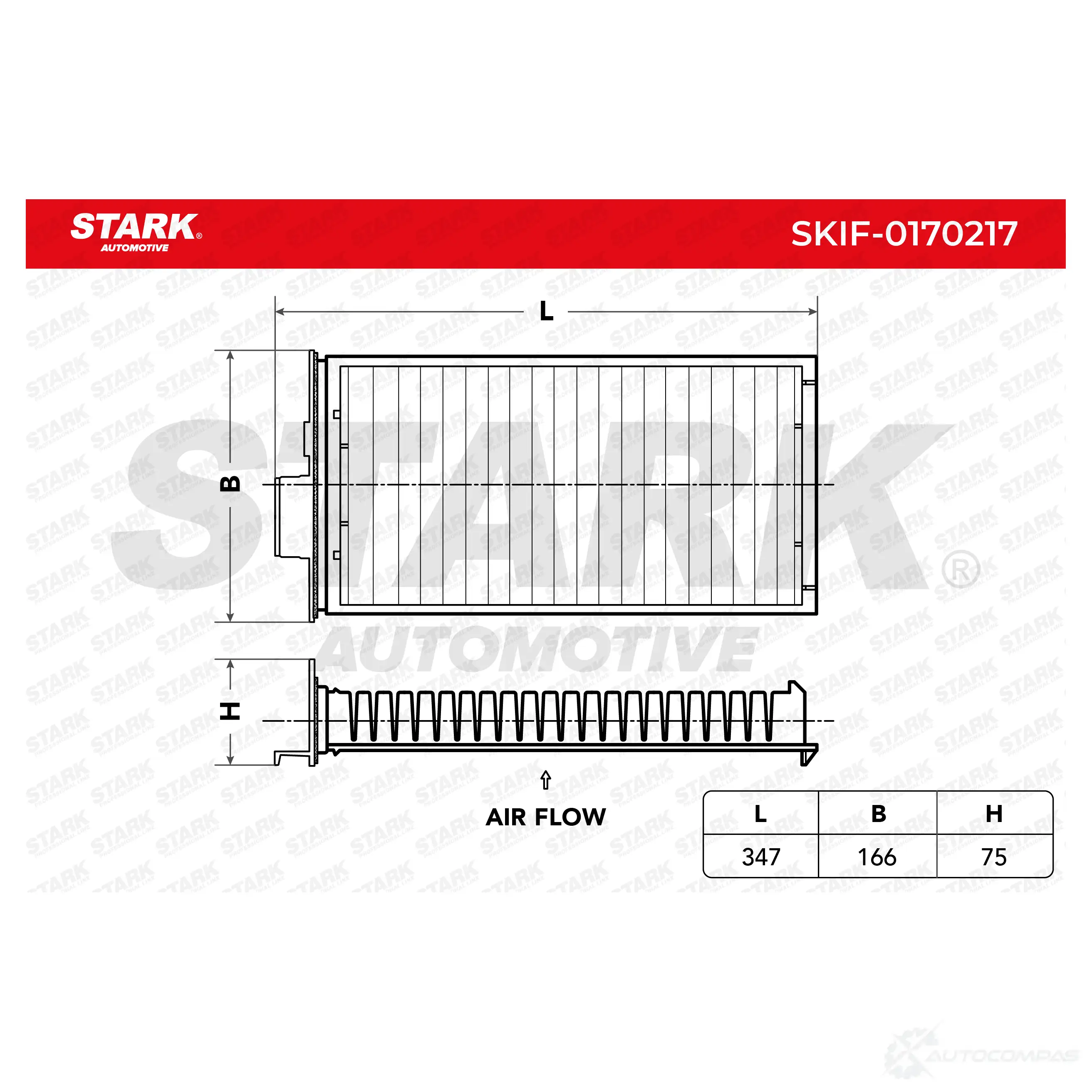 Салонный фильтр STARK skif0170217 1438020976 E 6V66U