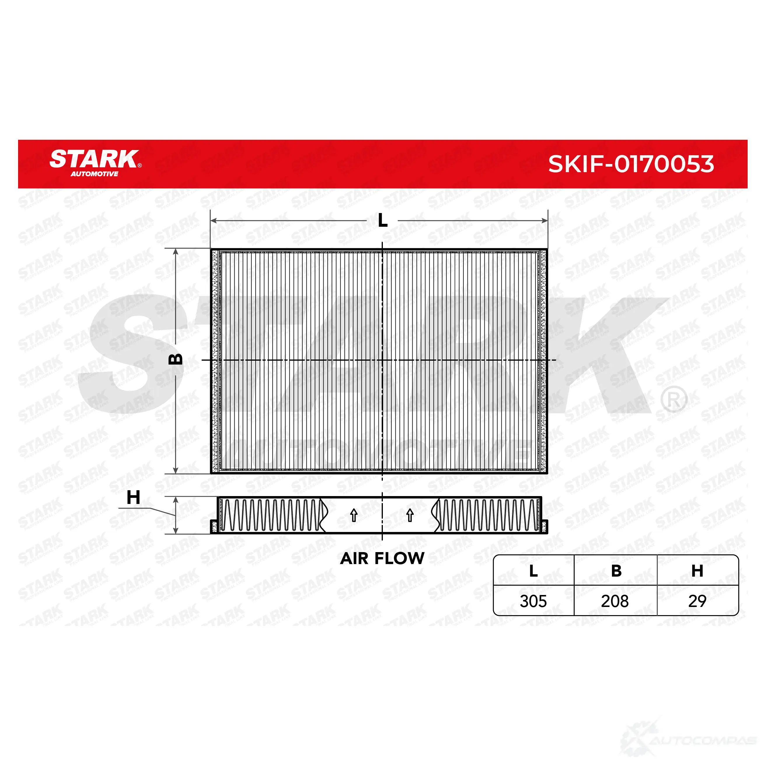 Салонный фильтр STARK 1438020838 Y 3ZZZ skif0170053 изображение 1