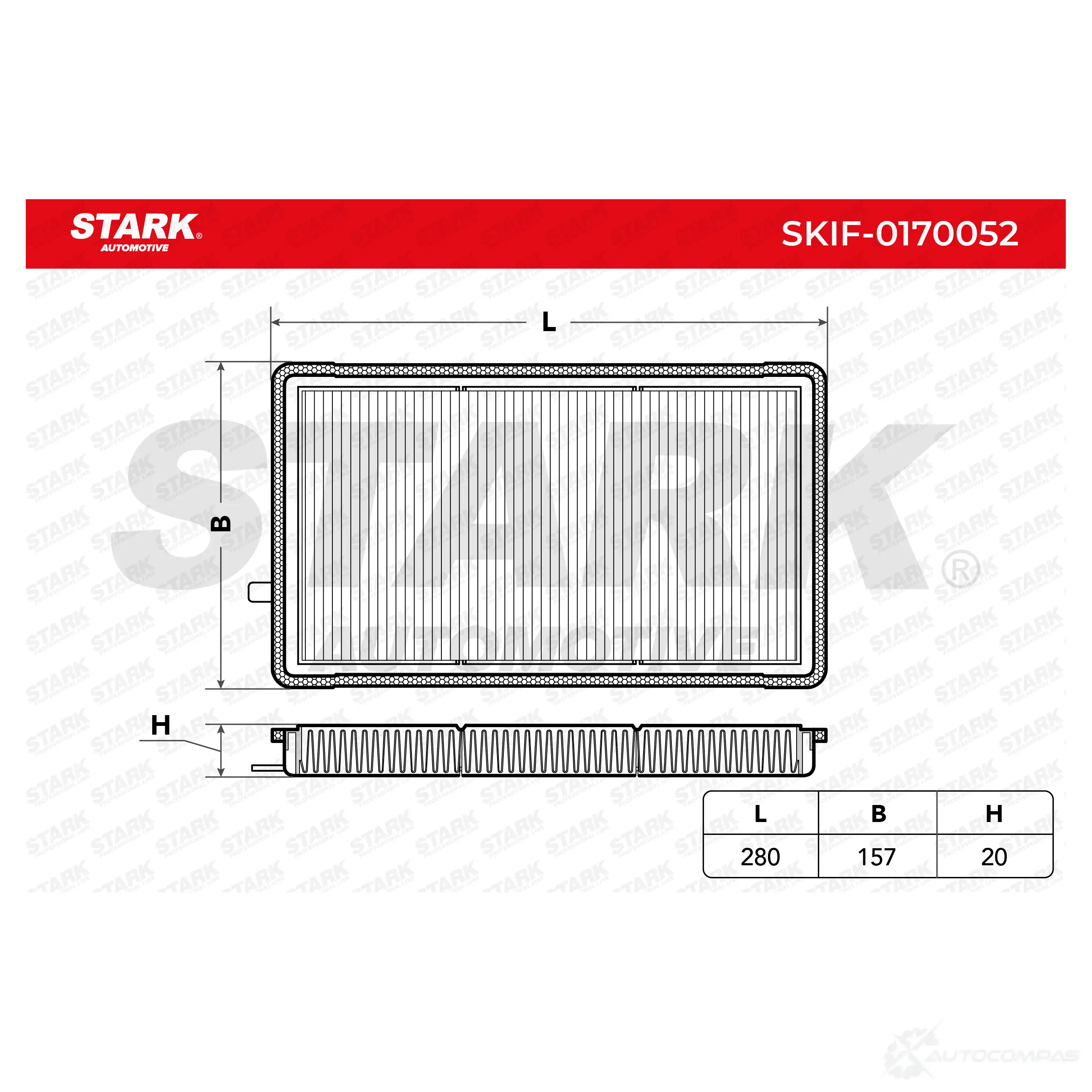 Салонный фильтр STARK skif0170052 SG26 PA 1438020853 изображение 1