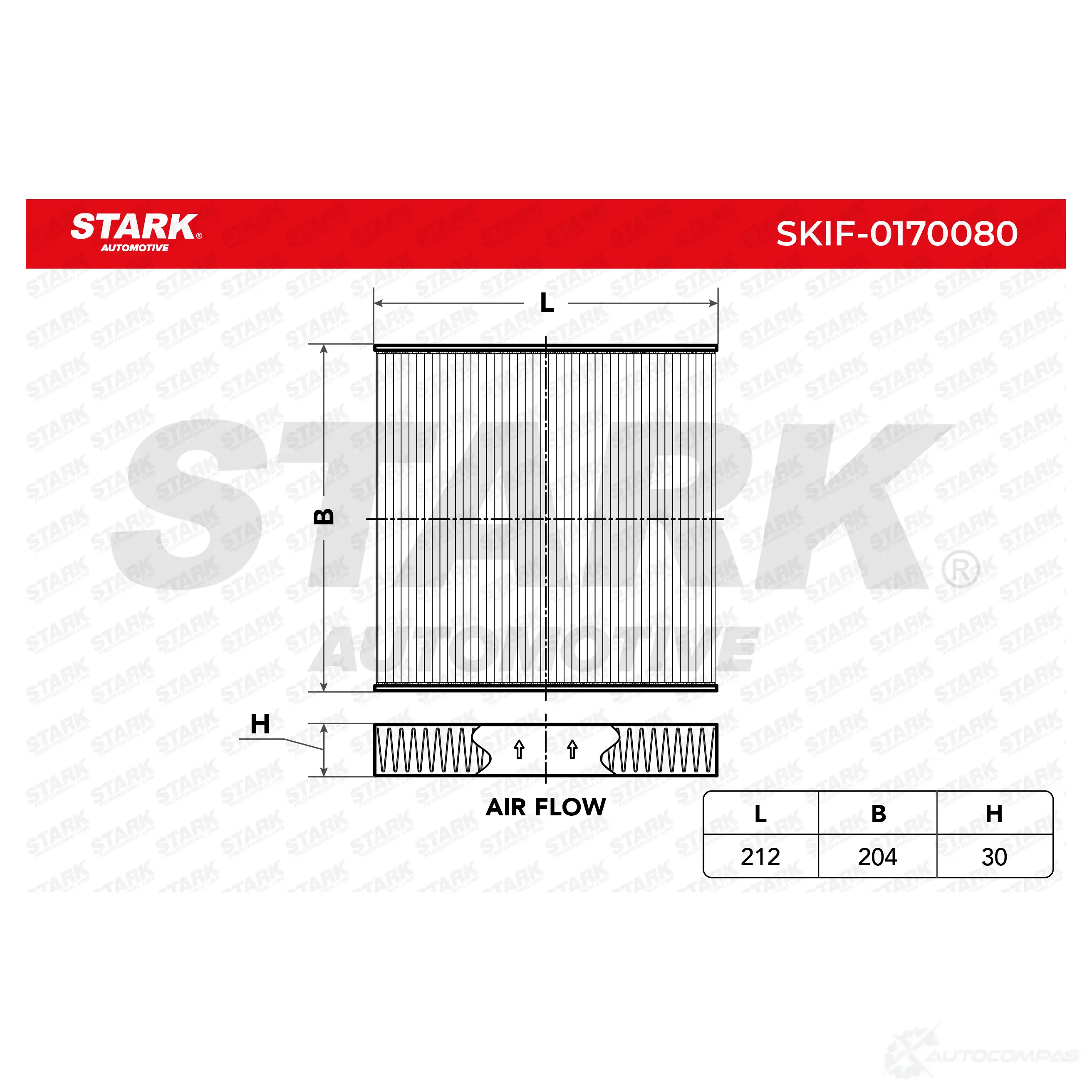 Салонный фильтр STARK 1438020924 skif0170080 RRPM B - Изображение 1