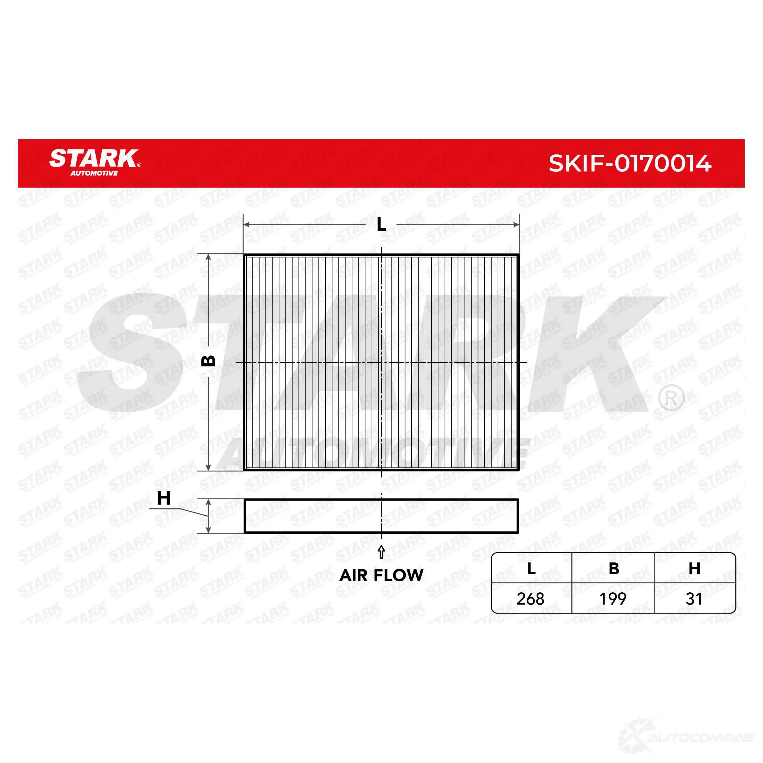 Салонный фильтр STARK ON V8I skif0170014 1438020722 изображение 0