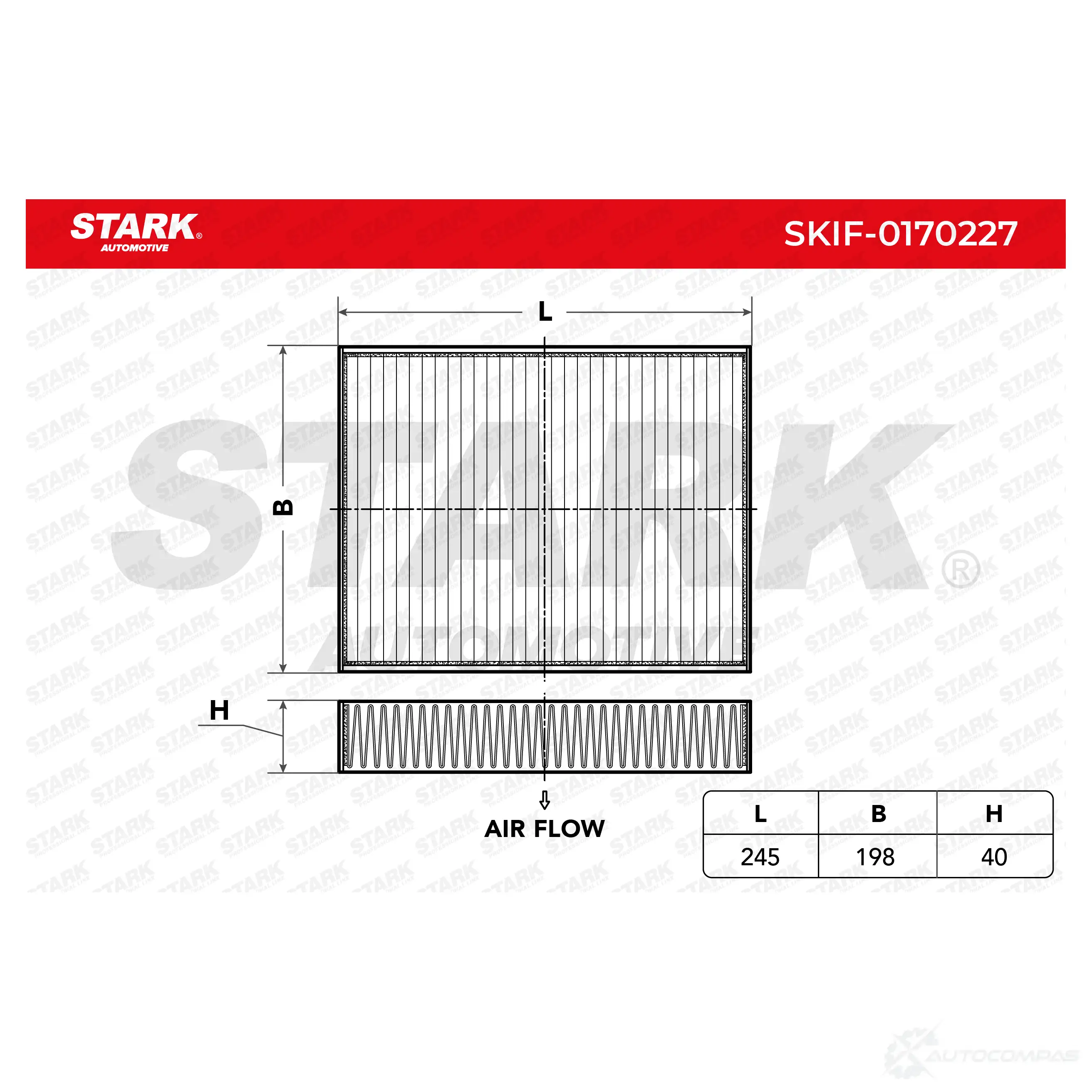 Салонный фильтр STARK CX5A55 T skif0170227 1438021088 изображение 1