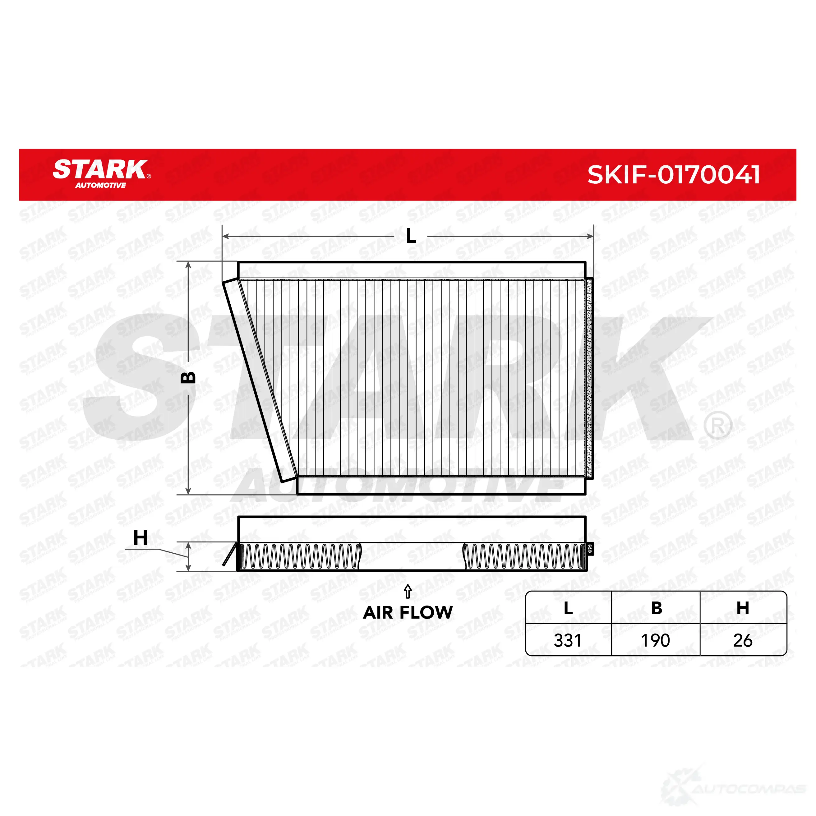 Салонный фильтр STARK 1438020797 5WCCC 1 skif0170041 изображение 1