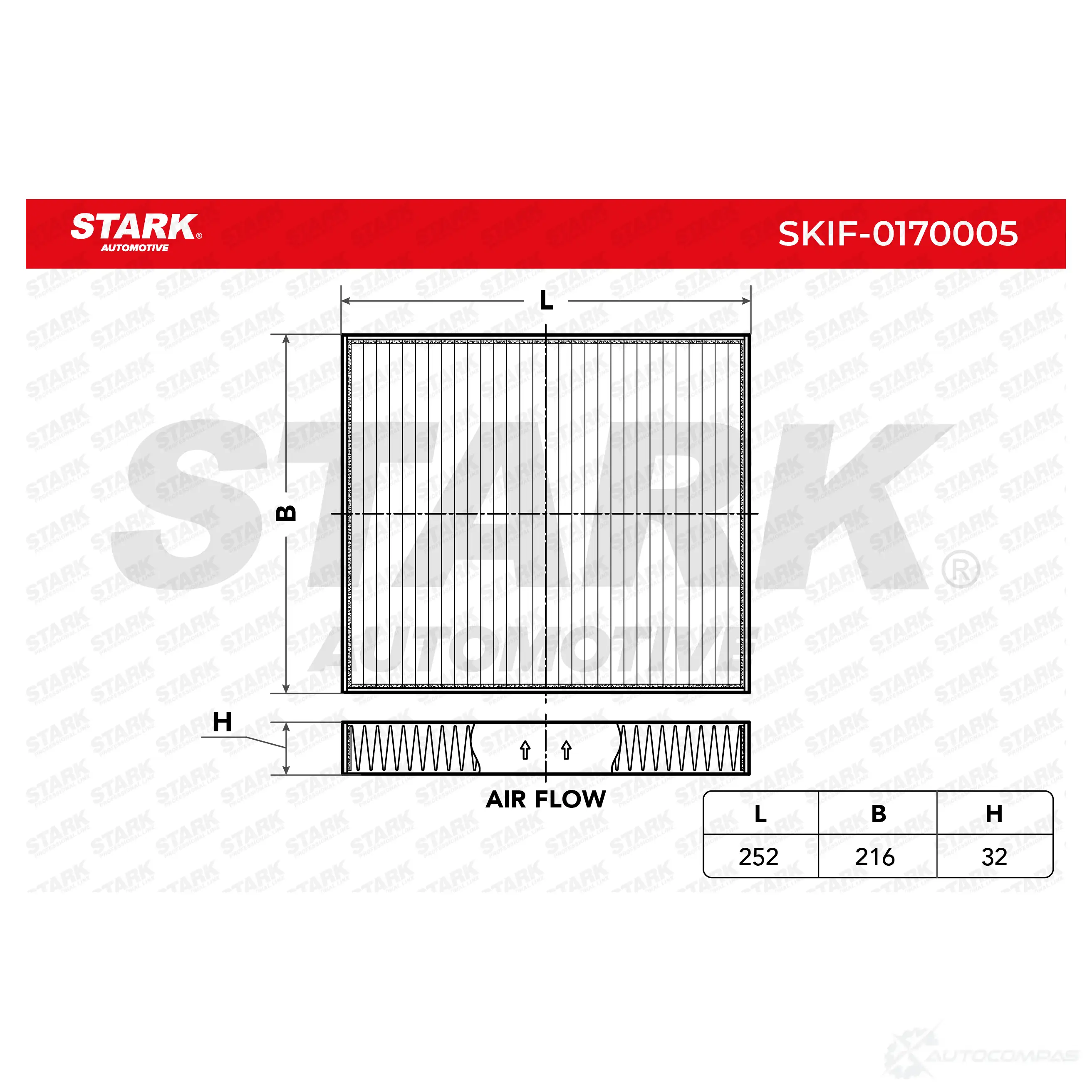 Салонный фильтр STARK skif0170005 VR 0XZ1 1438020816 изображение 2