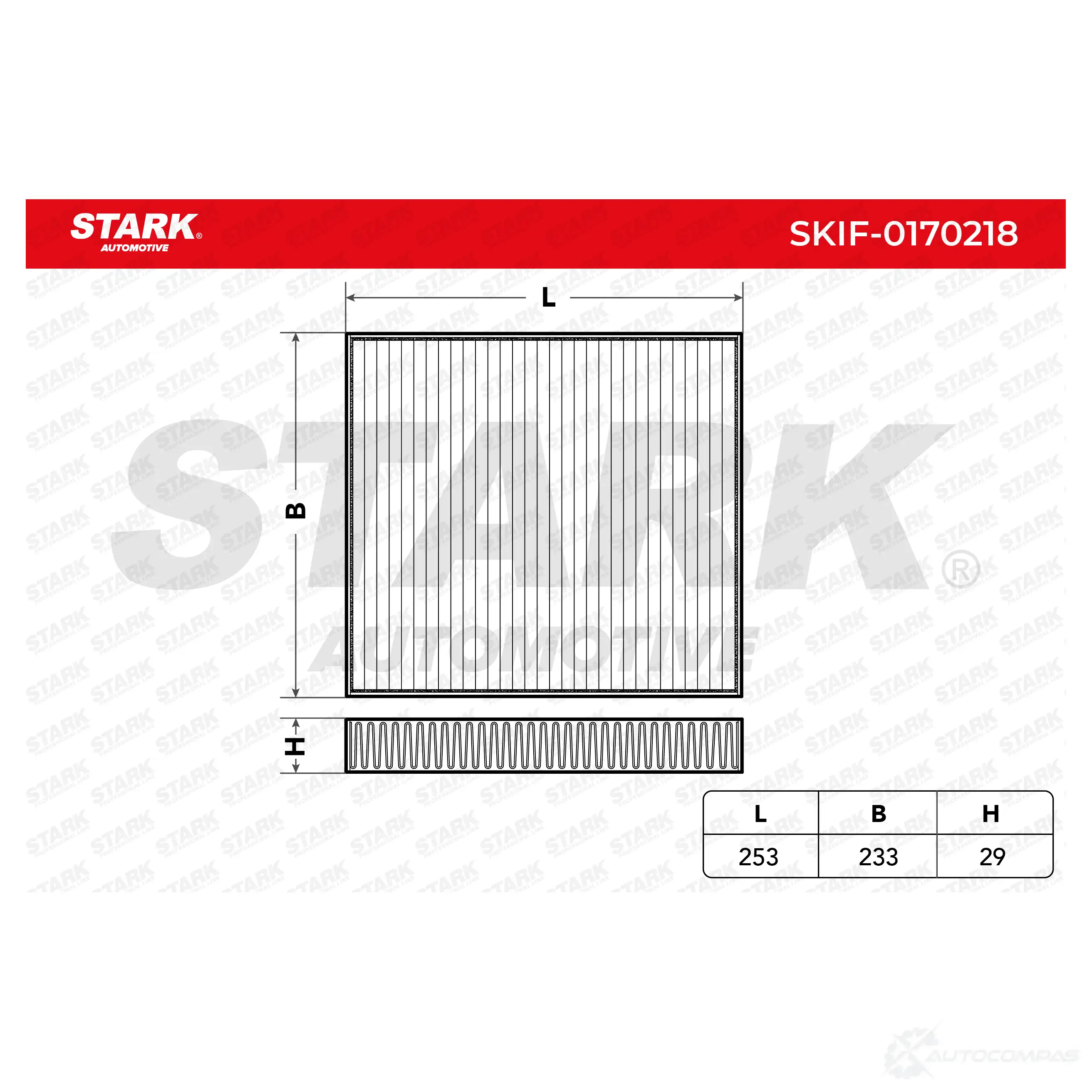 Салонный фильтр STARK skif0170218 1438020809 F9R ZU изображение 3