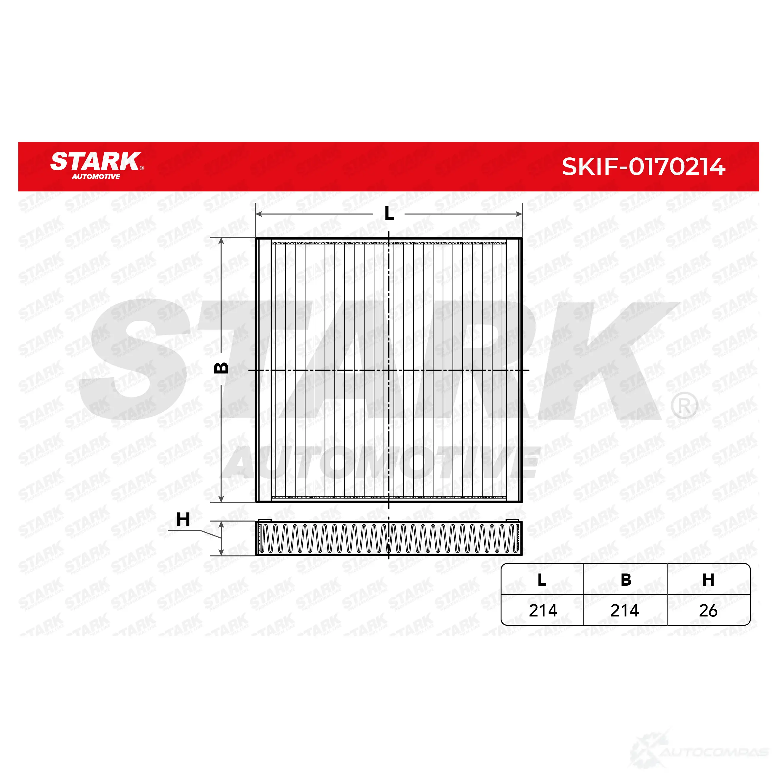 Салонный фильтр STARK 1438020978 Q EFVN skif0170214 - Изображение 1