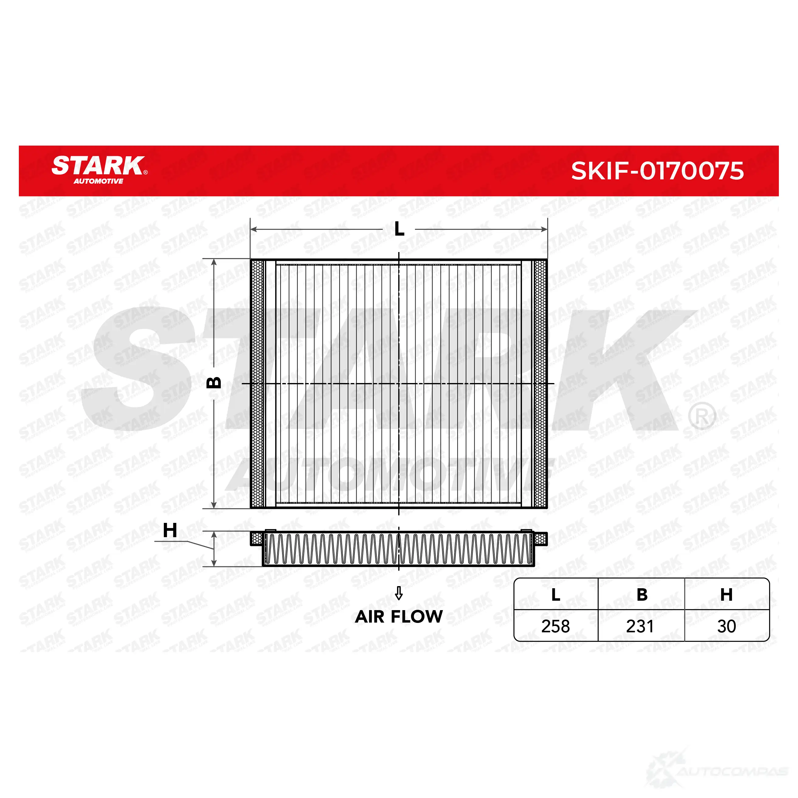 Салонный фильтр STARK skif0170075 VR Y9UO 1438021068 изображение 2