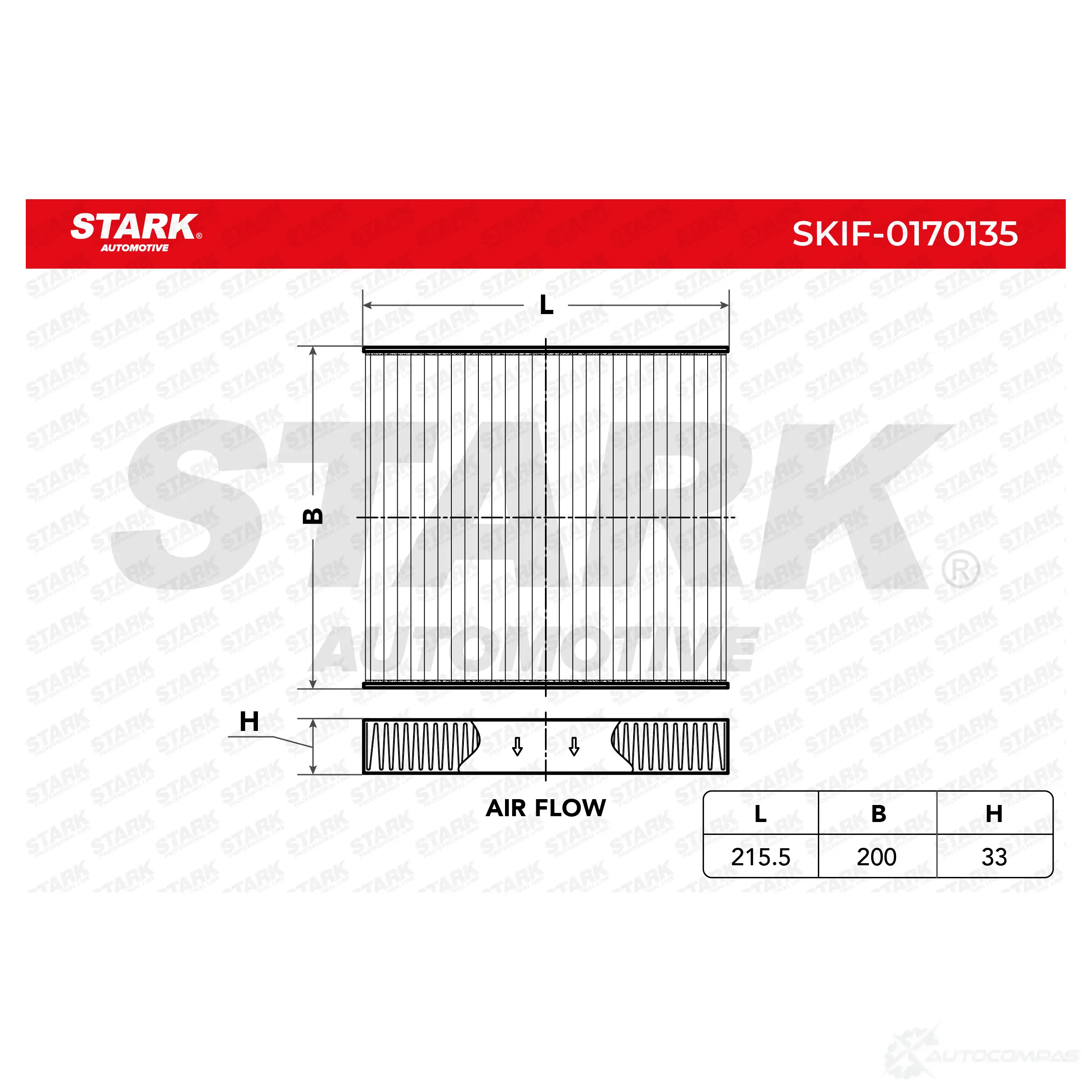 Салонный фильтр STARK 1438021050 6 OAH32 skif0170135 изображение 0