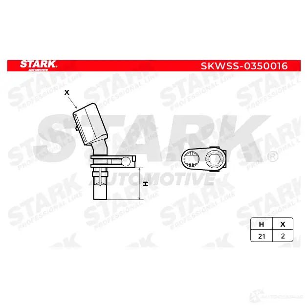 Датчик АБС STARK 9CC SE9 skwss0350016 1437775459 изображение 2