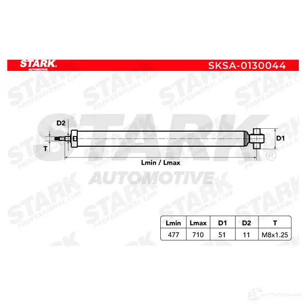 Амортизатор STARK 1437748691 QHT Z26C sksa0130044 изображение 1