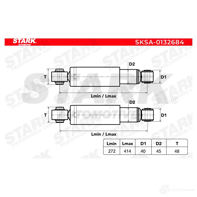 Амортизатор STARK 1437748947 sksa0132684 Y 9IXAKK изображение 3