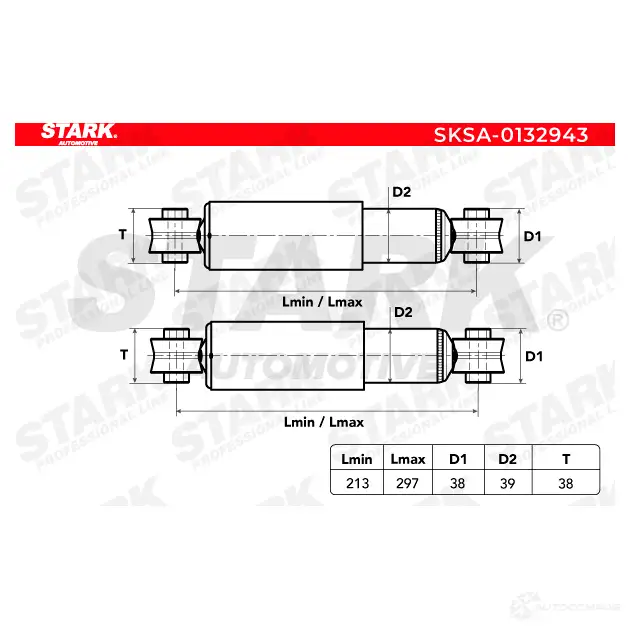 Амортизатор STARK 1437751778 G J6YI sksa0132943 изображение 3