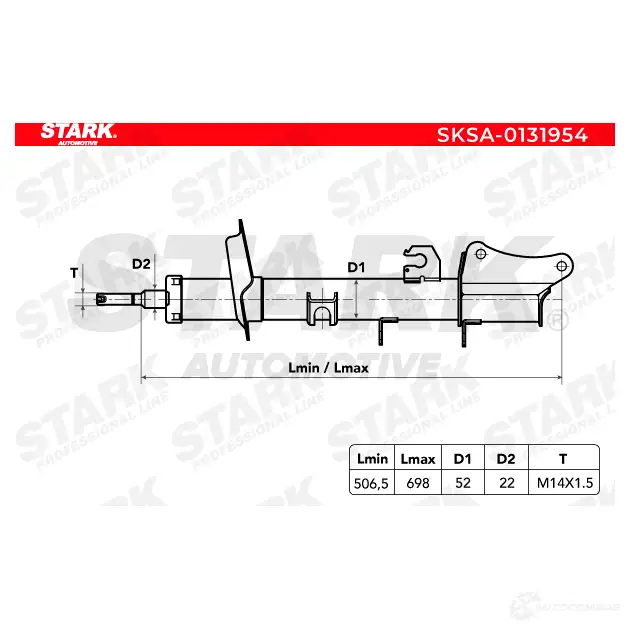 Амортизатор STARK 1437754414 sksa0131954 48G S0 изображение 2