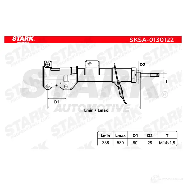 Амортизатор STARK 54 N2F 1437754767 sksa0130122 изображение 2