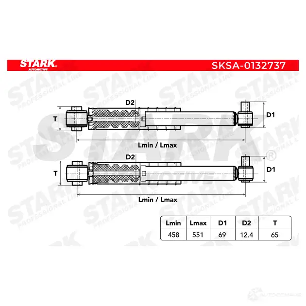 Амортизатор STARK M1NF TDP sksa0132737 1437750763 изображение 3