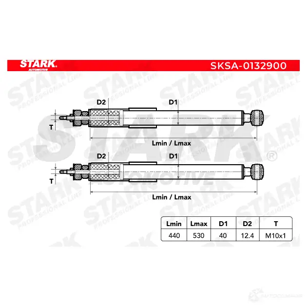 Амортизатор STARK 1437753275 sksa0132900 765 VU изображение 2