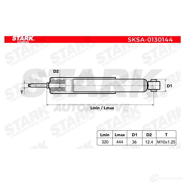 Амортизатор STARK XUAB E 1437752819 sksa0130144 изображение 1