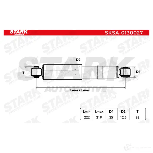 Амортизатор STARK sksa0130027 UPO09T Y 1437748312 изображение 1