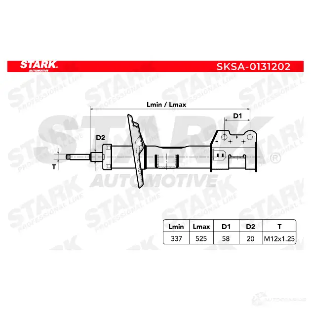 Амортизатор STARK sksa0131202 1437749723 AZ 8U1B8 изображение 1