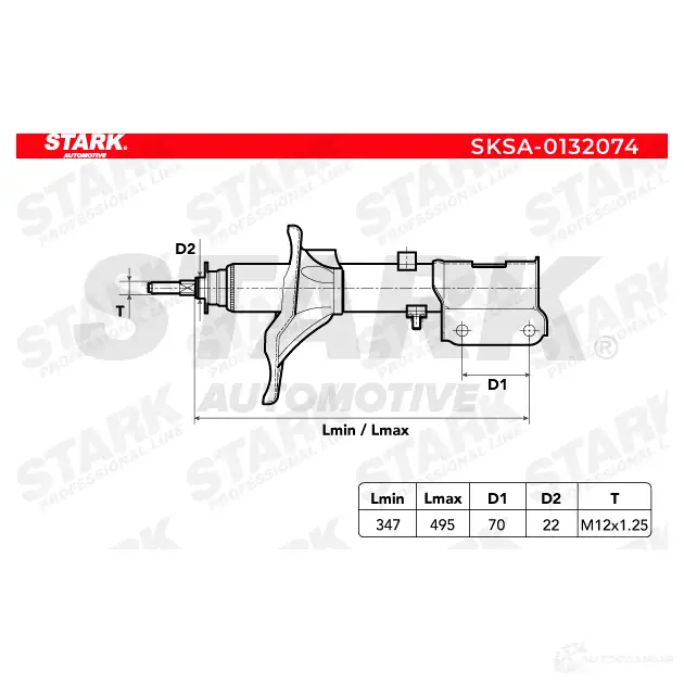 Амортизатор STARK 1437756367 sksa0132074 RCS6 DML изображение 1