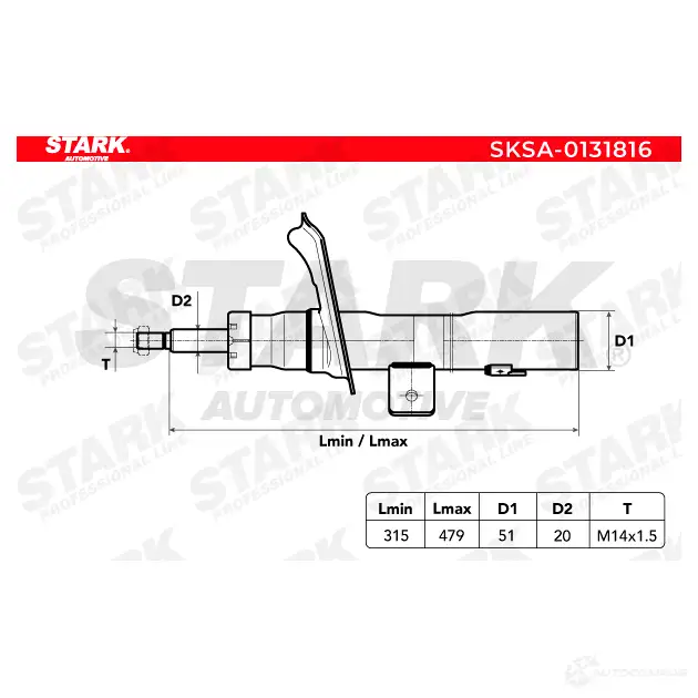 Амортизатор STARK N C9NI2 sksa0131816 1437752850 изображение 1