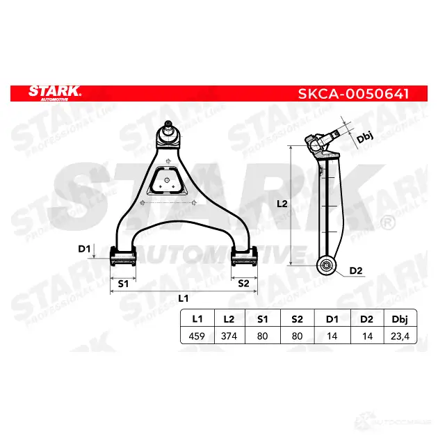 Рычаг STARK 1437790181 8I9 LPO skca0050641