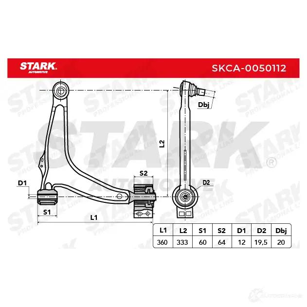 Рычаг STARK 1437787895 skca0050112 UZ Q77 изображение 1