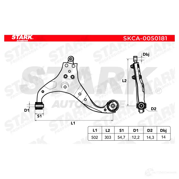 Рычаг STARK 1437792700 Z23J A skca0050181 изображение 1