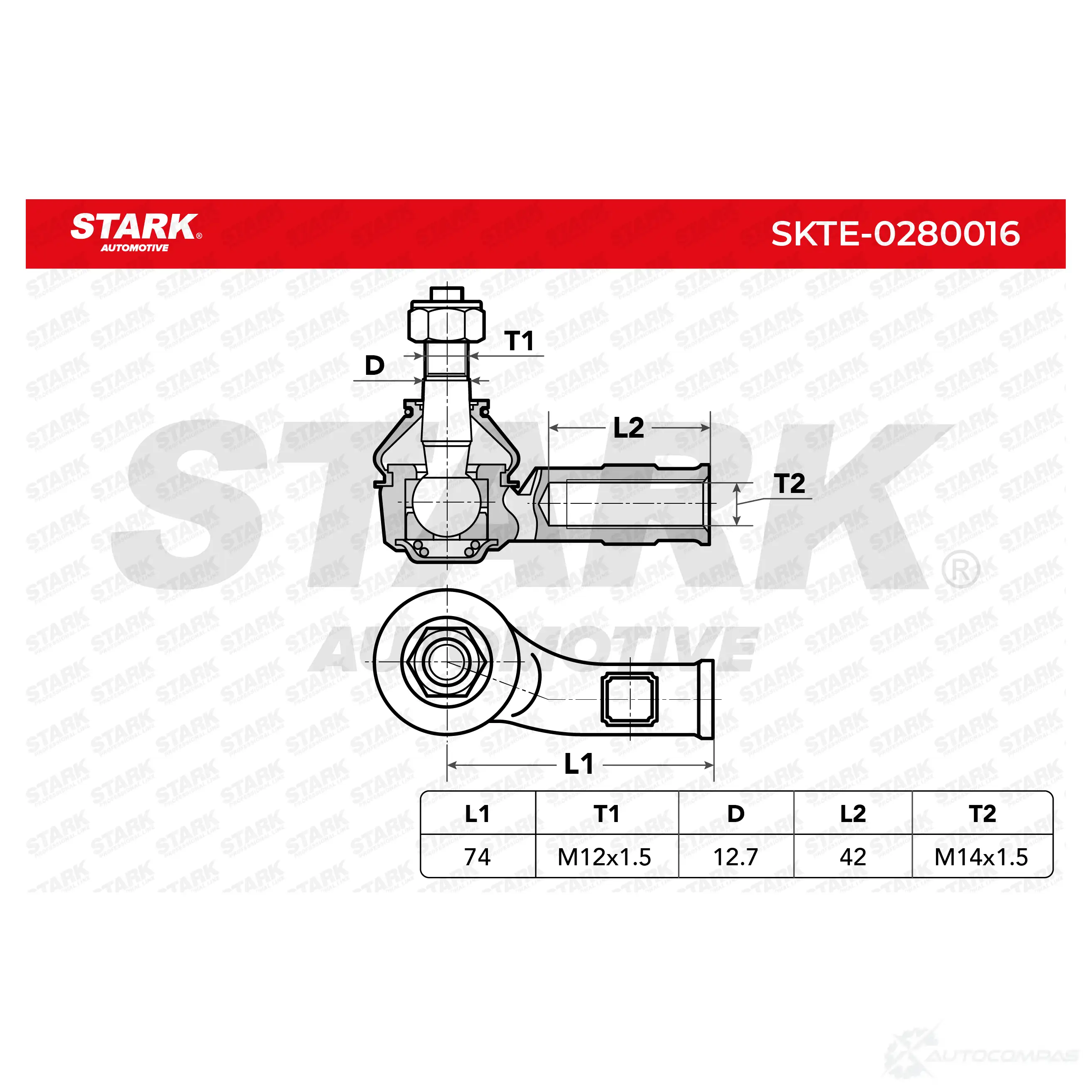 Рулевой наконечник STARK 3N1 BZ 1437747974 skte0280016 изображение 2
