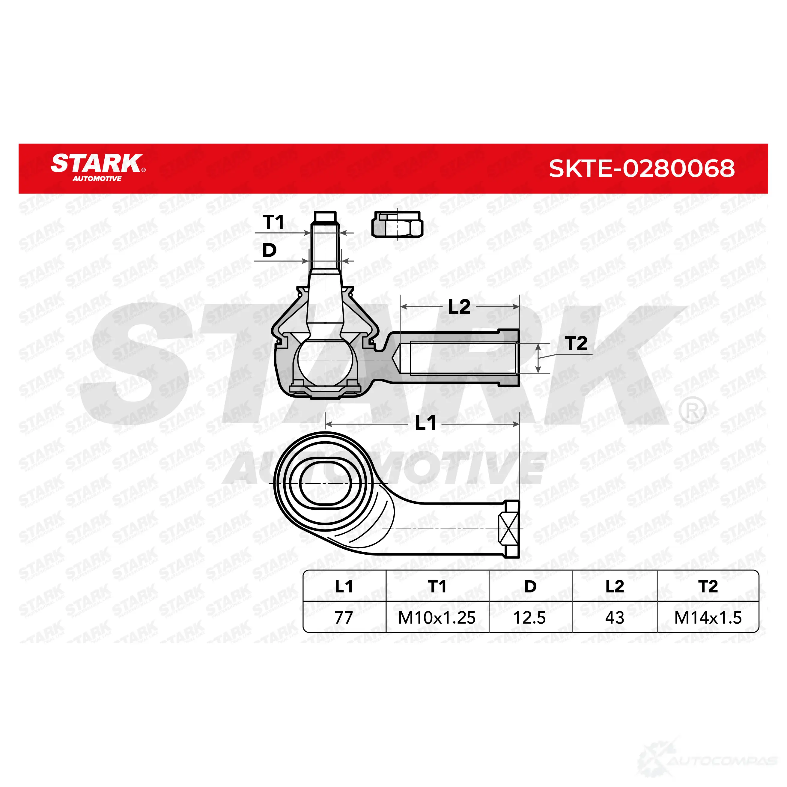 Рулевой наконечник STARK skte0280068 1437748587 GMQAS X изображение 4