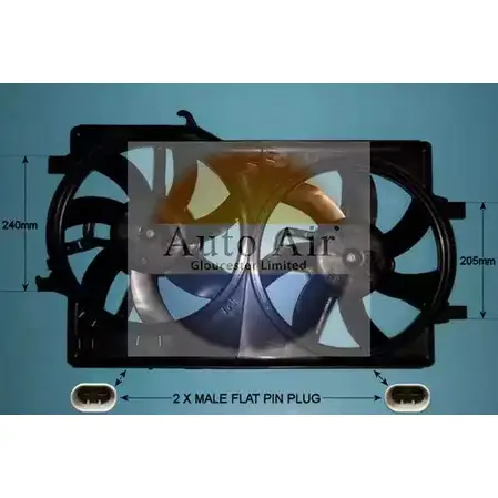 Мотор вентилятора AUTO AIR GLOUCESTER FTPY LM 1231644745 05-1027 UVJGBMZ