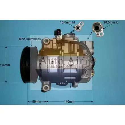 Компрессор кондиционера AUTO AIR GLOUCESTER PZ 0L2 1231648849 14-0085R 0650R