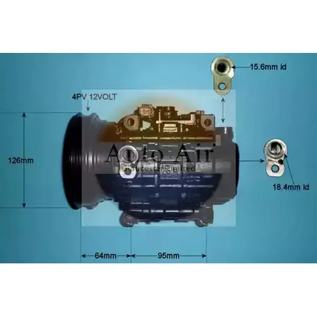 Компрессор кондиционера AUTO AIR GLOUCESTER RGOQ7TQ YN68 KH5 14-0225R 1231649617