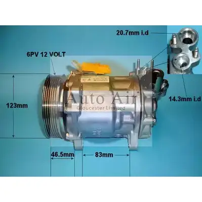 Компрессор кондиционера AUTO AIR GLOUCESTER 14-0269 1231649845 ARU TI Y1S0E