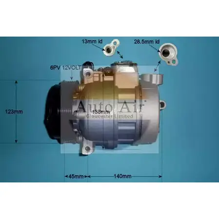 Компрессор кондиционера AUTO AIR GLOUCESTER TZ86 F 14-0309P 25AHM30 1231650007