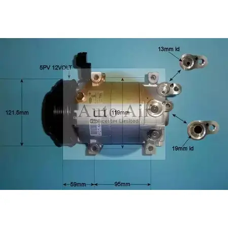 Компрессор кондиционера AUTO AIR GLOUCESTER 1231650457 09G0RHZ 14-0411 9 PUYG