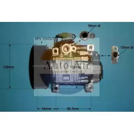 Компрессор кондиционера AUTO AIR GLOUCESTER 4C RB6 14-1140 CANOTO0 1231651599 изображение 0