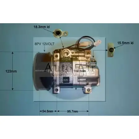 Компрессор кондиционера AUTO AIR GLOUCESTER 14-1141 E9RTHU5 YF MU8 1231651607 изображение 0