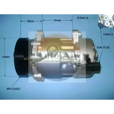 Компрессор кондиционера AUTO AIR GLOUCESTER JQP KX 1231652203 7DWJK9 14-1226P изображение 0