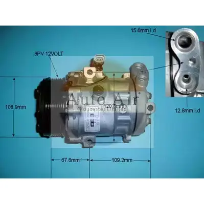 Компрессор кондиционера AUTO AIR GLOUCESTER 1231653233 4Y0RF61 14-1414R Q EWQG изображение 0