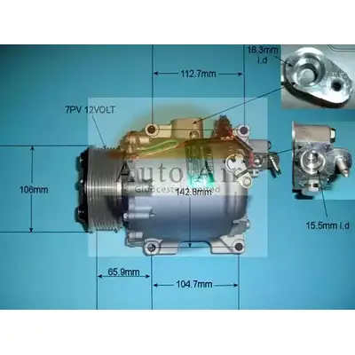 Компрессор кондиционера AUTO AIR GLOUCESTER WK28LTV O9 Y8FC 14-3419 1231654043
