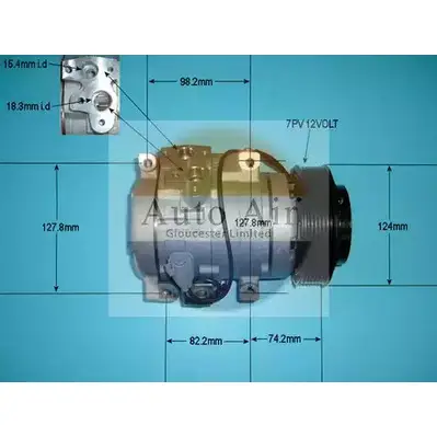 Компрессор кондиционера AUTO AIR GLOUCESTER 1231654455 14-4445P CTR8ZG N2AP SLE