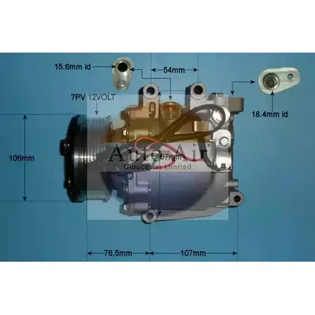 Компрессор кондиционера AUTO AIR GLOUCESTER 1231654579 6 2UCJ 3432G 14-4992P
