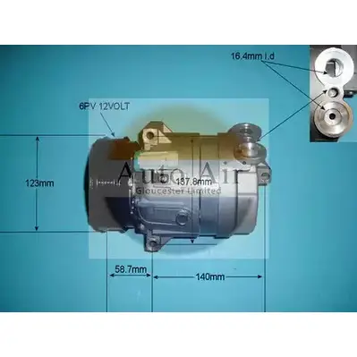 Компрессор кондиционера AUTO AIR GLOUCESTER 14-5302 8K7 XO 1231654691 3D78IC изображение 0