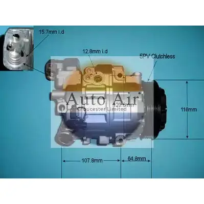 Компрессор кондиционера AUTO AIR GLOUCESTER 14-6200R 1231654887 Q6T8IP YUO T6 изображение 0