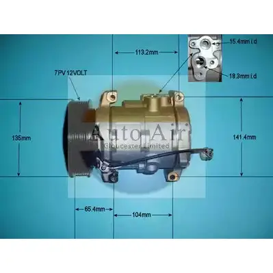 Компрессор кондиционера AUTO AIR GLOUCESTER ZLRUSG 1231655023 14-6213P 72 LUQU изображение 0